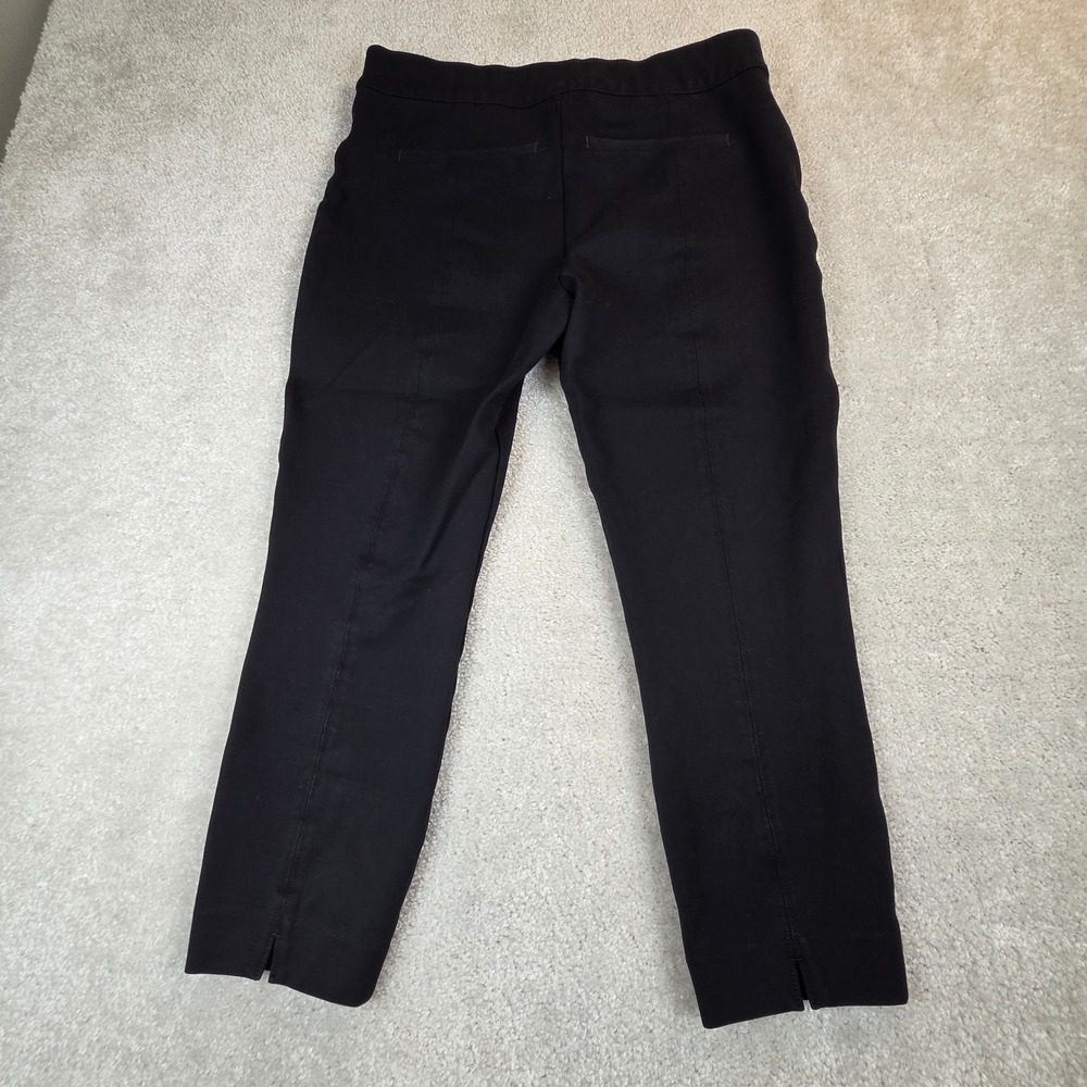 Spanx The Perfect Fit Black Back Seam Skinny Crop Pants XL Petite 20251Q